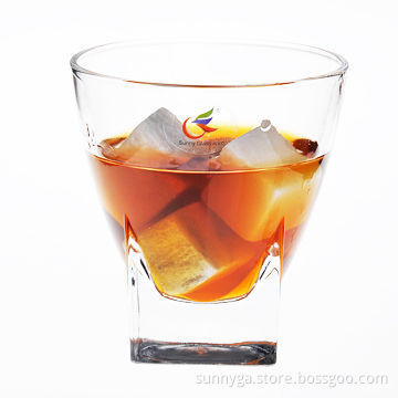 Whisky glass with whisky stone, 6oz glass, natural soapstone, keeps hot and cold things